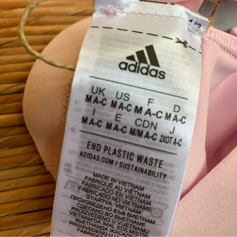 NWOT Pink Adidas Sports Bra - Picture 9 of 9